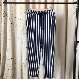 Pull on striped pants